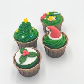 cupcakes buffet sucré thème noël magique lutin forêt sapin