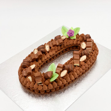 gâteau chocolat kinder cacao forme de chiffre number cake gâteau chiffre anniversaire date