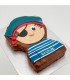 gâteau anniversaire enfant pirate carte au trésor navire fête