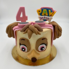 gâteau anniversaire enfant thème pat patrouille paw patrol stella chien