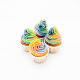 cupcake rainbow arc en ciel coloré anniversaire fête enfant fille