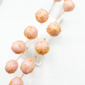 Cake Pops rose pâle