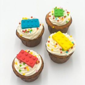 cupcakes anniversaire thème lego legos jeu de construction enfant garçon fête