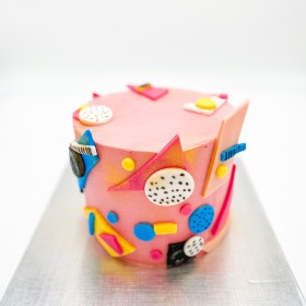 gâteau années 80 quatre vingt eighties graphique anniversaire thème vintage