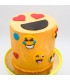 gâteau emoji émoticônes smiley thème anniversaire enfant