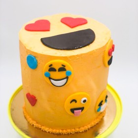 gâteau emoji émoticônes smiley thème anniversaire enfant