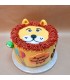 gâteau anniversaire thème animaux lion savane enfant